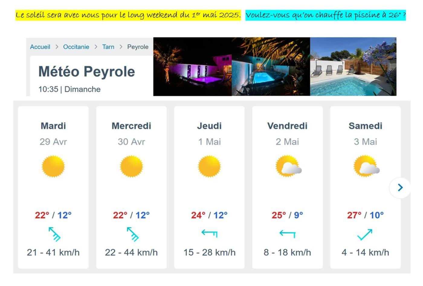 Peyrole Le Gite Nature Bien-Etre Piscine Chauffee Privee Du Tarn Entre Toulouse Et Albi & Les Cottages Du Tarn מראה חיצוני תמונה